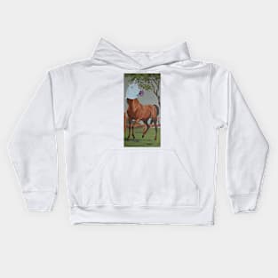 Undercover Horse Goes Undercover Kids Hoodie